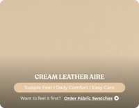 York Cream Leather Electric Recliner Chair
