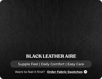 Veloura Black Leather Armchair