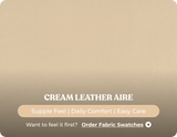 York Cream Leather Electric Recliner 2 Seater Sofa