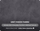 Bristol Grey Fabric Manual Recliner 3 Seater Sofa
