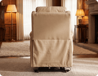 Oliver Genuine Leather Cream Rise & Recline Mobility Chair