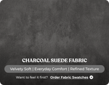 Veloura Charcoal Fabric Armchair