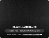 Brighton Black Leather 2 Seater Sofa