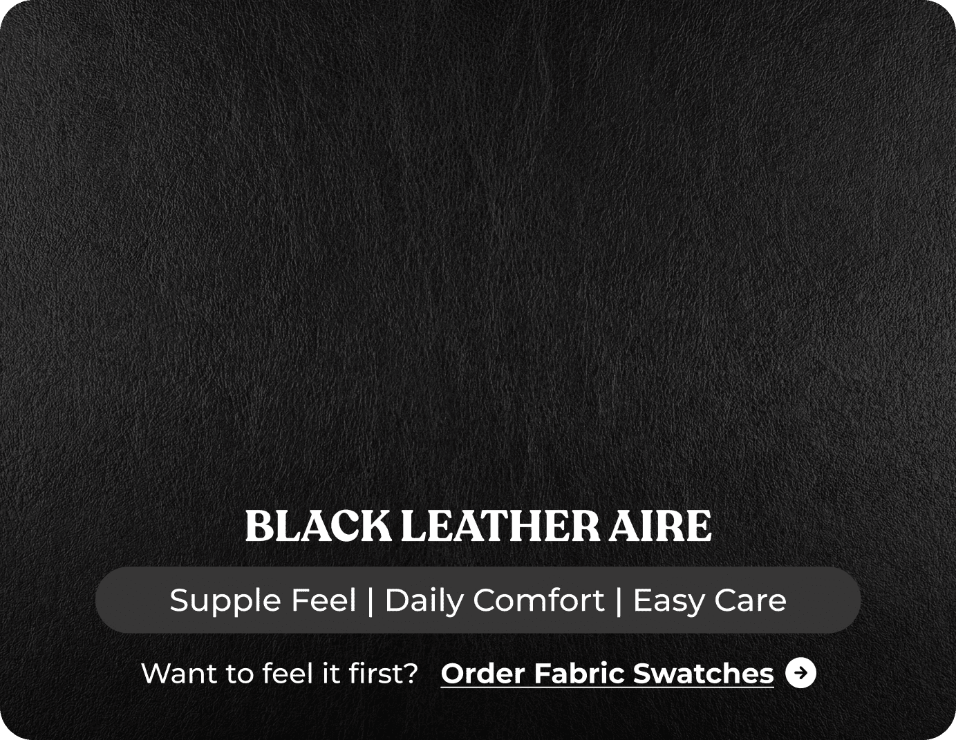 Florence Black Leather 3 Seater Sofa