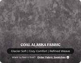 Westminster Coal Alaska Fabric U Shape High Back Corner Sofa