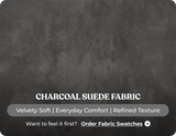 Veloura Charcoal Fabric 2 Seater Sofa