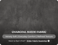 Veloura Charcoal Fabric 2 Seater Sofa