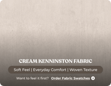 Florence High Back  Cream Fabric Armchair
