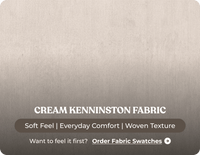 Florence High Back  Cream Fabric Armchair
