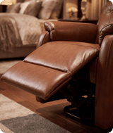 Oliver Genuine Leather Tan Rise & Recline Mobility Chair