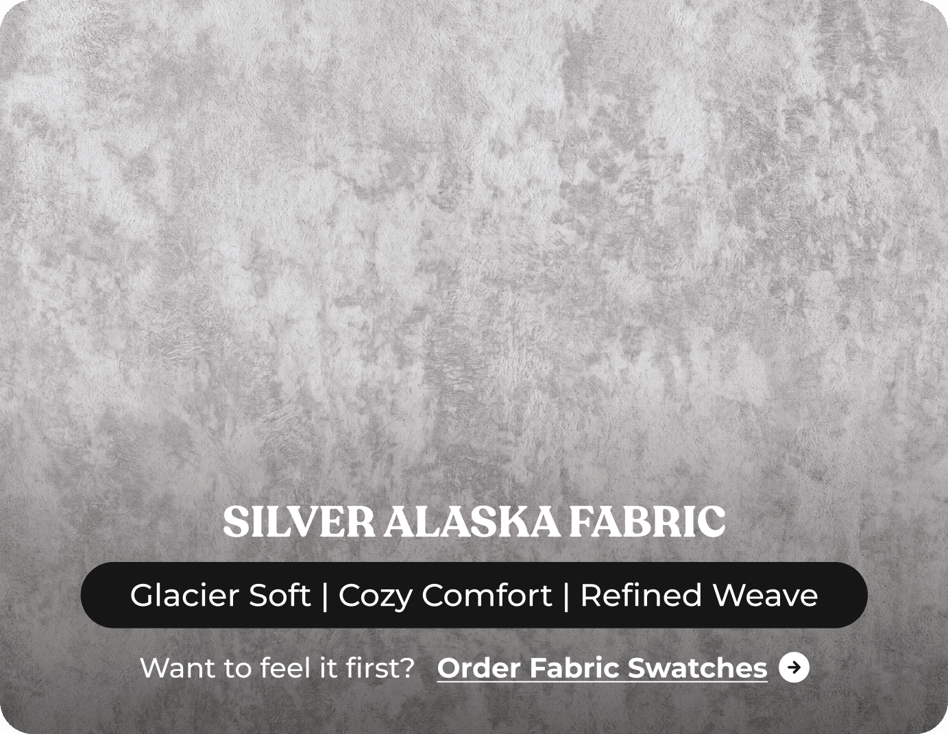 Westminster Silver Alaska Fabric U Shape High Back Corner Sofa