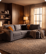 Orka Sofa Grey Fabric Right Hand Corner Sofa - RHC
