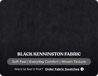 Florence High Back Black Fabric Armchair