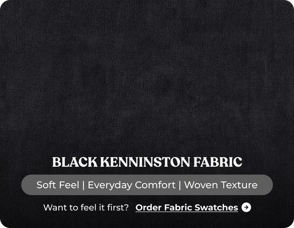 Florence High Back Black Fabric Armchair