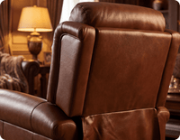 Derby Genuine Leather Tan Rise & Recline Mobility Chair