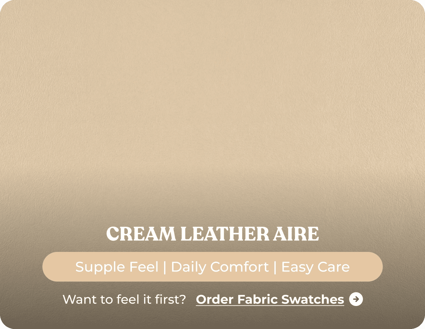 Florence Cream Leather 3 Seater Sofa