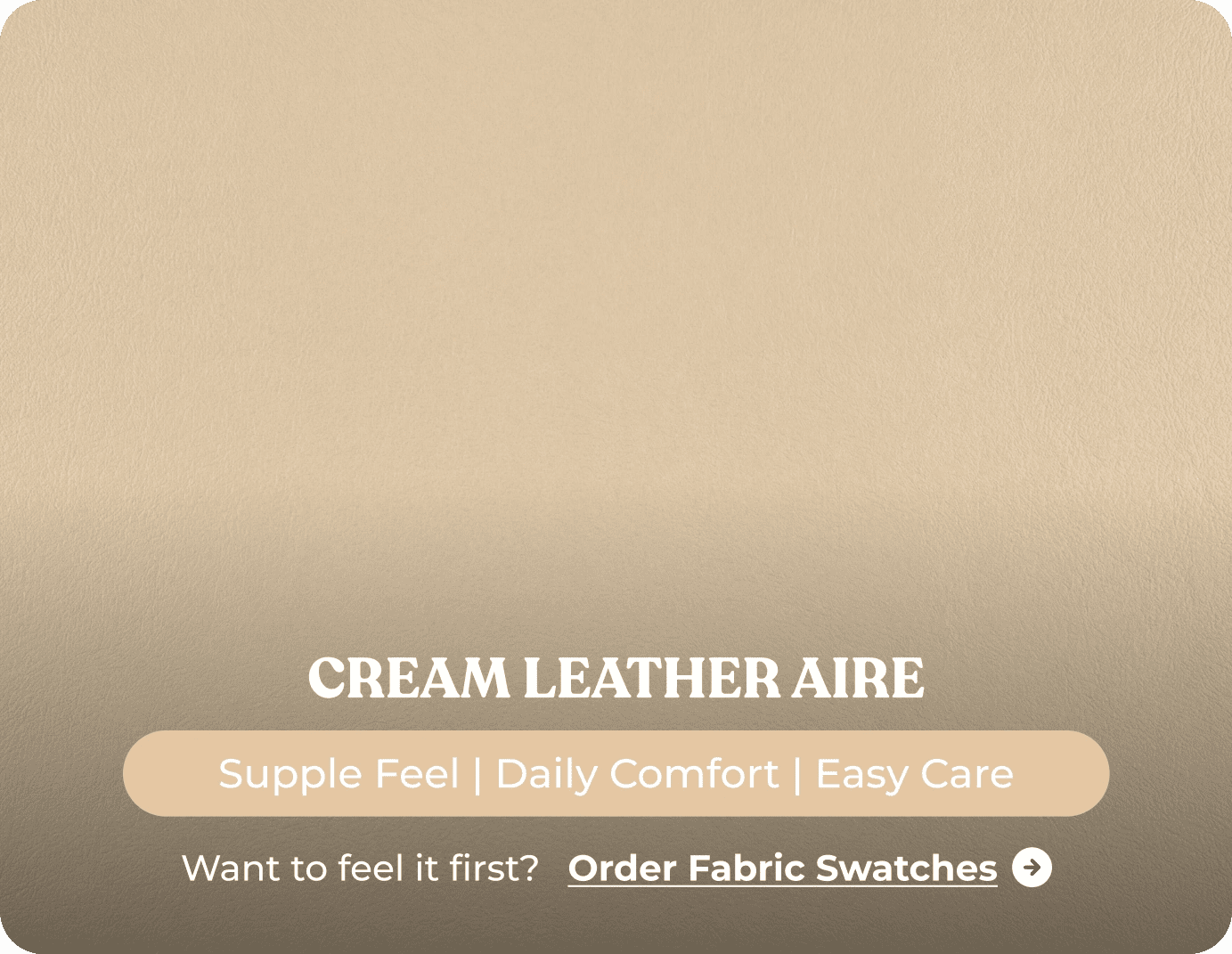 York Cream Leather 3 Seater Manual Recliner Sofa