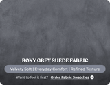 Veloura Roxy Grey Fabric 2 Seater Sofa