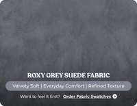 Veloura Roxy Grey Fabric 2 Seater Sofa