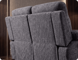 Lunaro Grey Fabric Electric Recliner 2 Seater Sofa