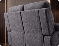 Lunaro Grey Fabric Electric Recliner 2 Seater Sofa