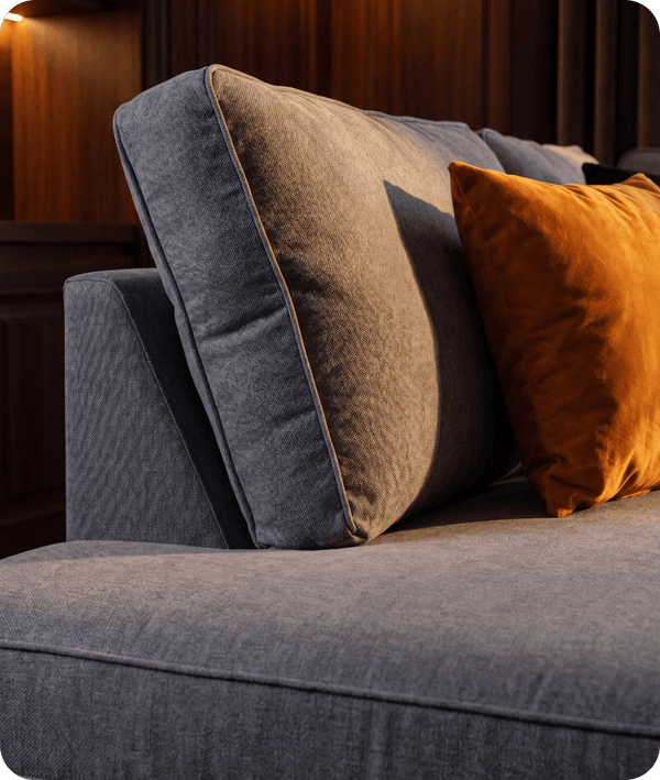 Orka Sofa Grey Fabric Left Hand Corner Sofa - LHC