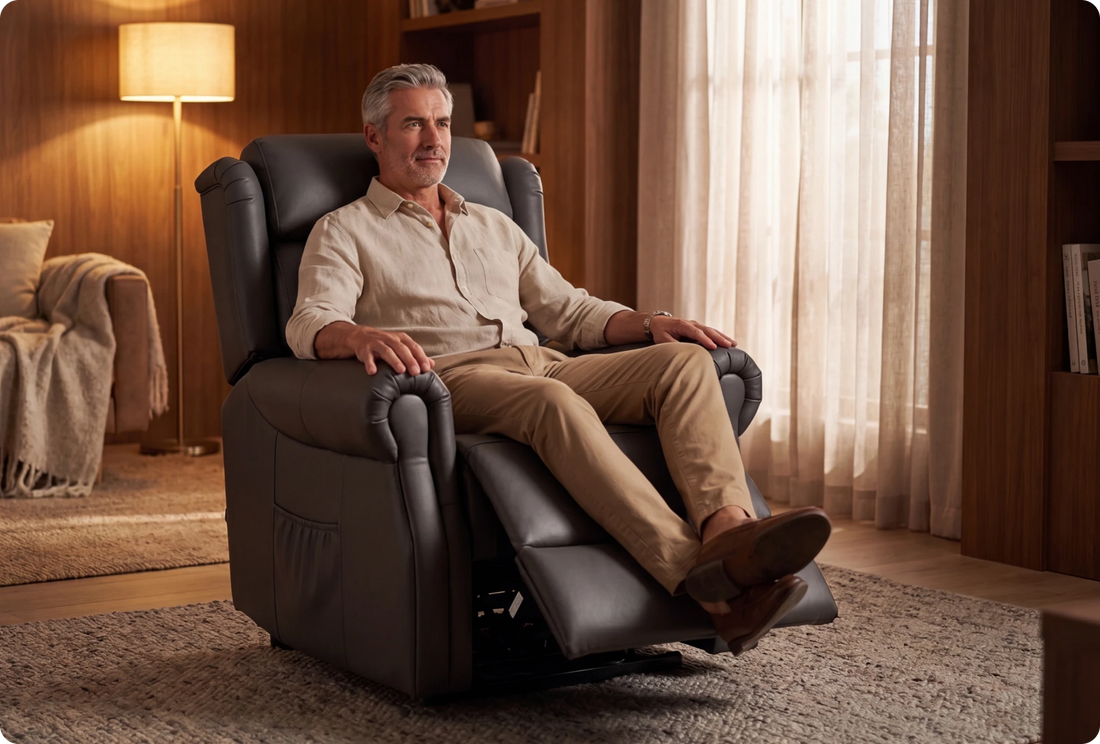 Cambridge Rise & Recline Leather Mobility Chair