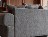 Florence Scatter Grey Fabric 2 Seater Sofa