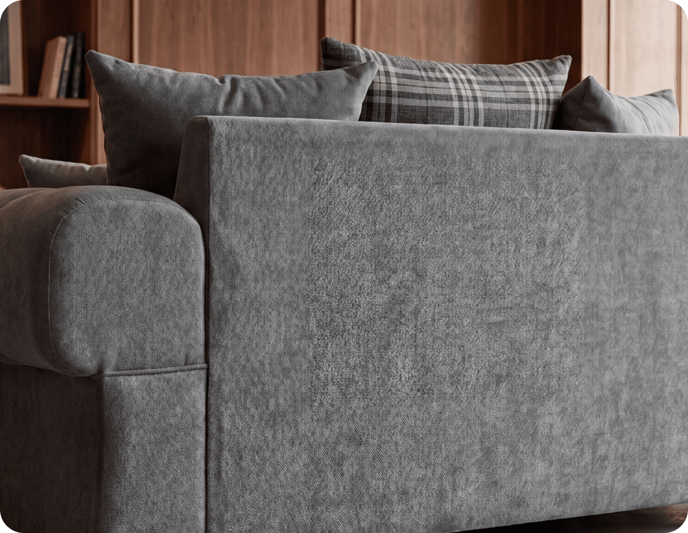 Florence Scatter Grey Fabric 2 Seater Sofa