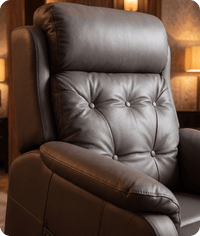 Oliver Genuine Leather Grey Rise & Recline Mobility Chair