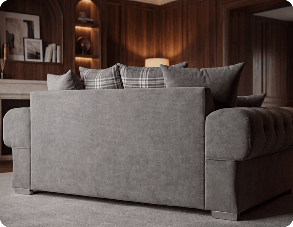 Florence Scatter Grey Fabric 3 Seater Sofa