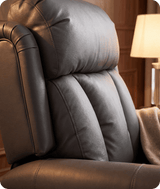 Derby Genuine Leather Grey Rise & Recline Mobility Chair