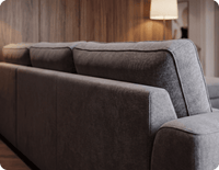 Orka Sofa Grey Fabric Left Hand Corner Sofa - LHC