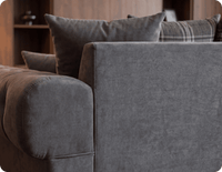 Florence Scatter Grey Fabric 3 Seater Sofa