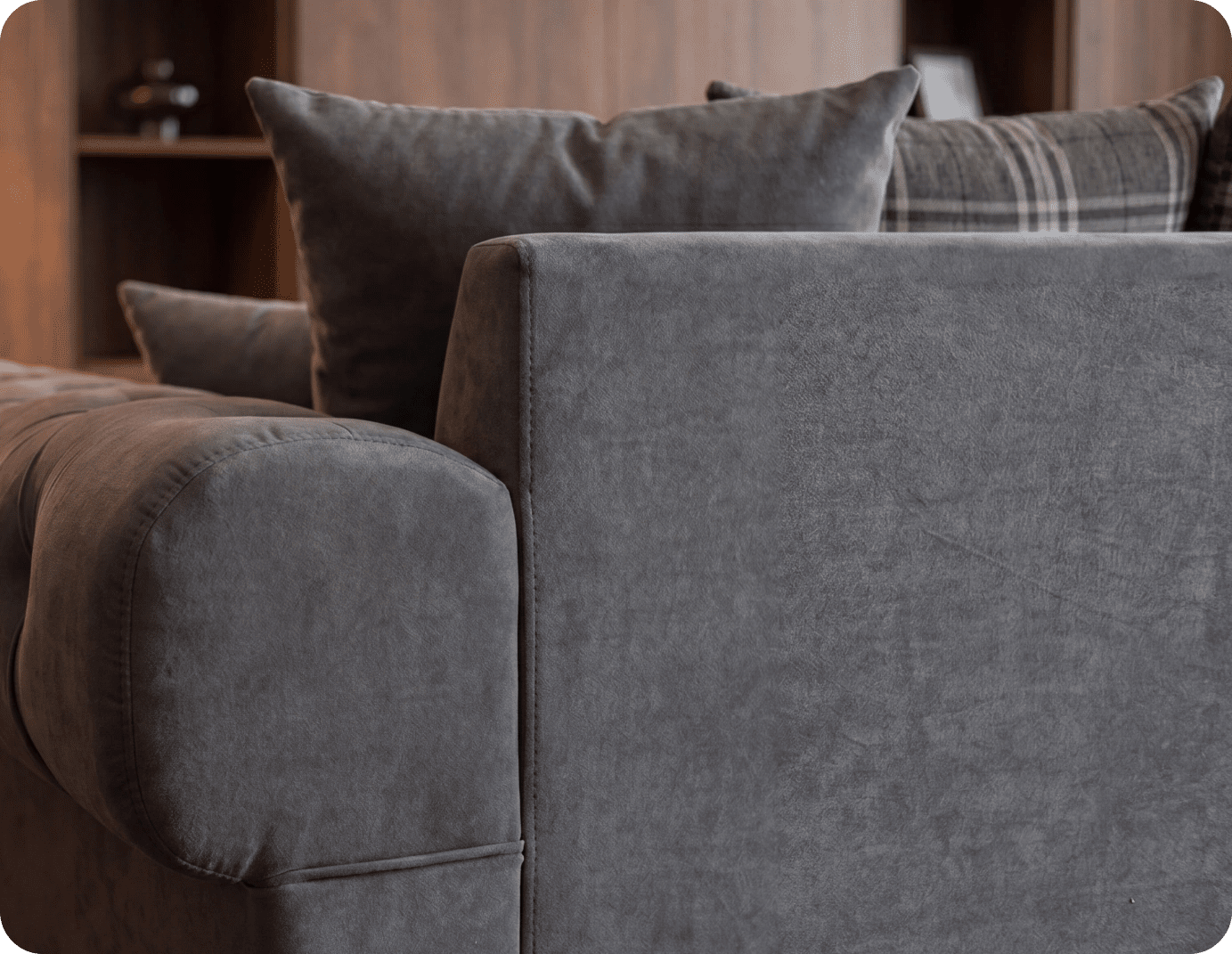 Florence Scatter Grey Fabric 3 Seater Sofa