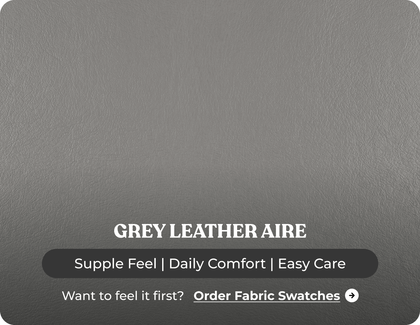 York Grey Leather 2 Seater Manual Recliner Sofa
