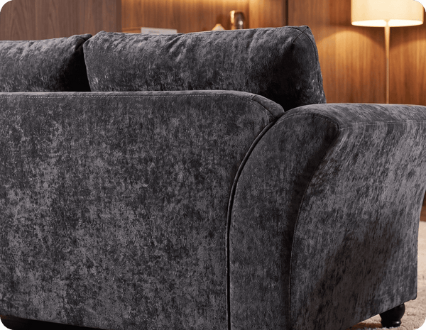 Cotswold Grey Fabric 3 Seater Sofa