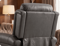 Derby Genuine Leather Grey Rise & Recline Mobility Chair