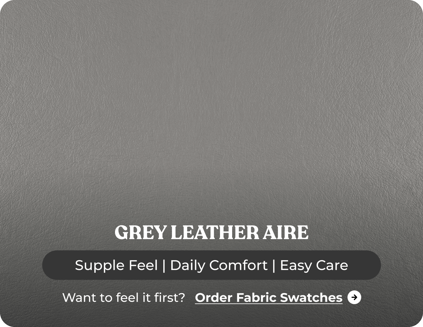 York Grey Leather 3 Seater Manual Recliner Sofa