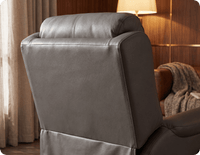 Oliver Genuine Leather Grey Rise & Recline Mobility Chair