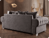 Florence Scatter Grey Fabric 4 Seater Sofa