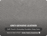 Oliver Genuine Leather Grey Rise & Recline Mobility Chair