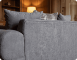 Florence Scatter Grey Fabric 4 Seater Sofa