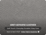 Cambridge Genuine Leather Grey Rise & Recline Mobility Chair