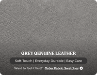 Cambridge Genuine Leather Grey Rise & Recline Mobility Chair