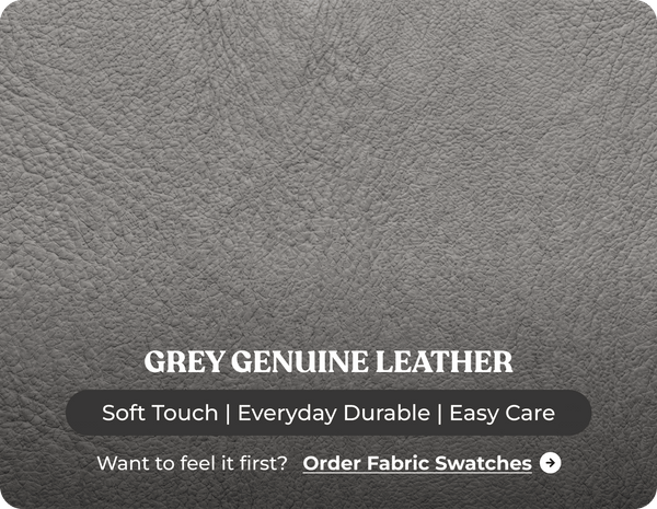 Cambridge Genuine Leather Grey Rise & Recline Mobility Chair