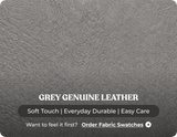 Derby Genuine Leather Grey Rise & Recline Mobility Chair