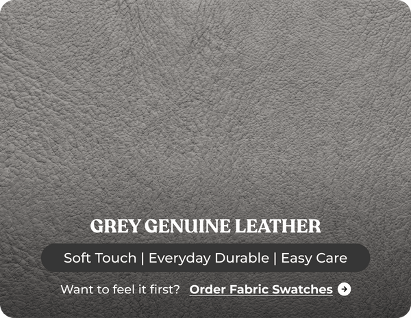 Derby Genuine Leather Grey Rise & Recline Mobility Chair
