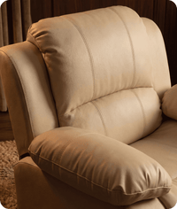 Veloura Cream Leather Armchair