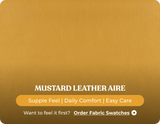York Leather Mustard Manual Recliner Armchair